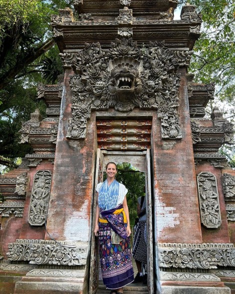 Christy Turlington in Indonesia.