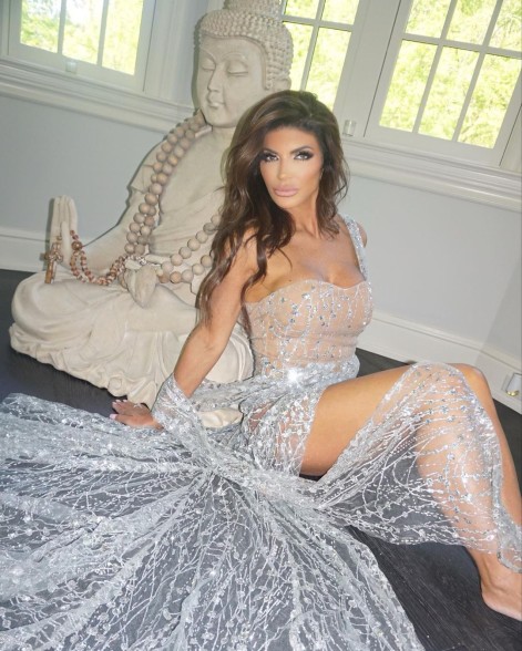 Teresa Giudice in a sparkly gown.